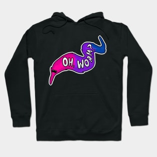 LGBTQ+ Bisexual Pride Worm on a String Hoodie